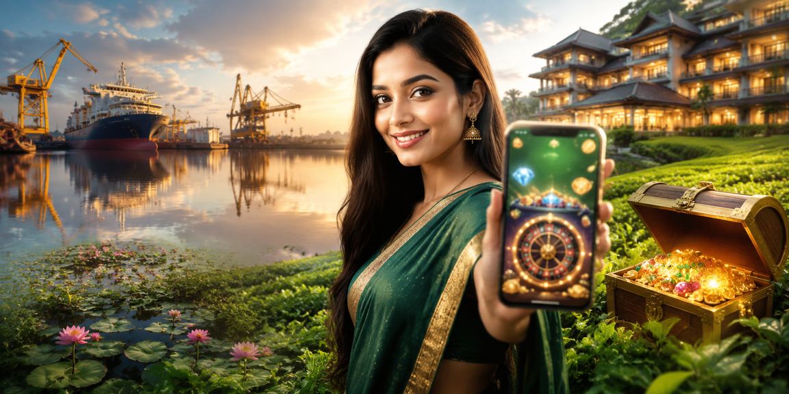 খুলনায় চা বাগানের পাশে মোবাইলে gloryapp808 লগইন করছেন ব্যবহারকারী